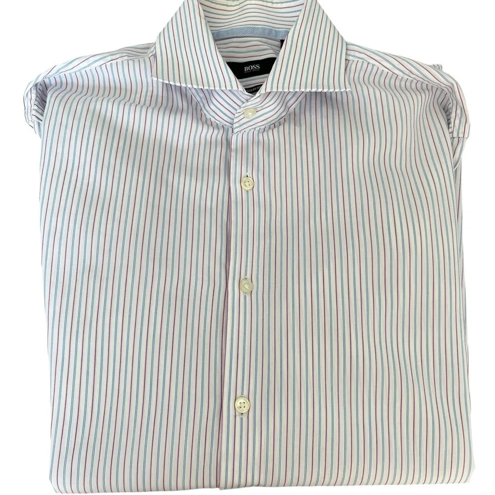 Men’s Boss Regular Fit Performace Stretch Button Front
